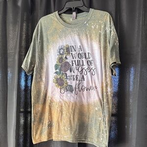 Green and Yellow Graphic Tee